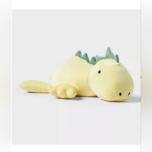 Dinosaur Weighted Plush Kids' Throw Pillow Yellow - Pillowfort™